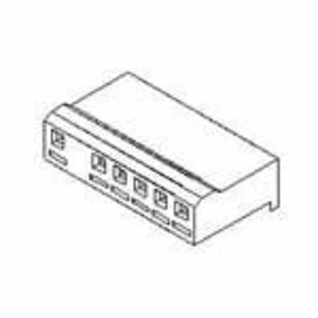 MOLEX Board Connector, 3 Contact(S), 1 Row(S), Female, 0.156 Inch Pitch, Crimp Terminal, Locking, Natural 9501033